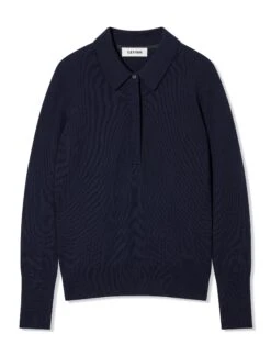 Josie Cashmere Collared Jumper - Navy -Cheap Closet Curation Store K24 JOSIE NAVY CO