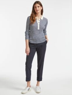 Jonah Wool Jumper - Denim Blue Cream Stripe -Cheap Closet Curation Store K39 Jonah DenimBlue CreamStripe 14751