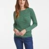 Jackson Wool Skinny Rib Jumper - Emerald Green Black Cream Stripe 2 Jackson Wool Skinny Rib Jumper - Emerald Green Black Cream Stripe -Cheap Closet Curation Store K48 Jackson Emerald Black CreamStripe 14972