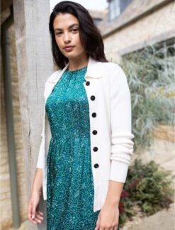 Kelis Wool Rib Knit Cardigan - Cream -Cheap Closet Curation Store Kelis Cream