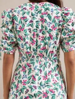 Ophelia Bias Cut Maxi Dress - White Multi Tropical Floral Print -Cheap Closet Curation Store RSHT D635 OPHELIA CREAMMULTITROPICALFLORALPRINT LS 3518