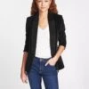 Jules Velvet Tuxedo Jacket - Black -Cheap Closet Curation Store RSHT JK40 JULES BLACK LS 1159