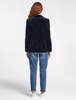 Jules Velvet Tuxedo Jacket - Navy 13 Jules Velvet Tuxedo Jacket - Navy -Cheap Closet Curation Store RSHT JK40 JULES NAVY LS 971