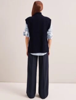 Janice Wool Funnel Neck Sleeveless Jumper - Navy -Cheap Closet Curation Store RSHT K157 JANICE NAVY LS 0720 4d6fa63d cfe2 4f19 889f f8d5810e692c