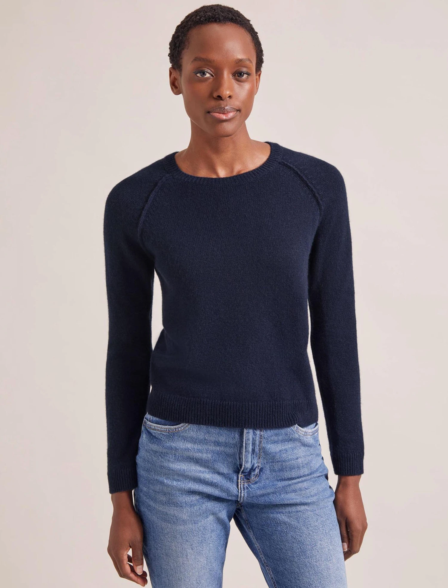 Drew Cashmere Jumper - Navy 3 Drew Cashmere Jumper - Navy