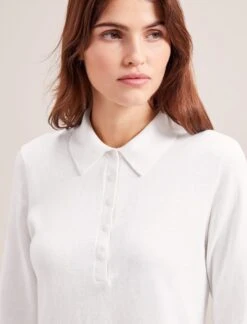 Morgan Cotton Silk Blend T-Shirt - White -Cheap Closet Curation Store RSHT K175 MORGAN WHITE LS 0440