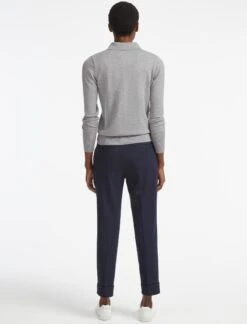 Josie Wool Collared Jumper - Light Grey -Cheap Closet Curation Store RSHT K24 JOSIE PALE GREY LS 29252