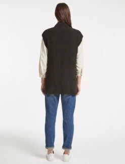 Janice Wool Funnel Neck Sleeveless Jumper - Khaki -Cheap Closet Curation Store RSHT K25JANICE KHAKI LS 21091