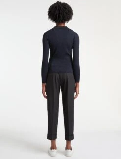 Jonah Wool Jumper - Charcoal Mid Blue Stripe -Cheap Closet Curation Store RSHT K39 JONAH CHARCOAL MIDBLUE STRIPE LS 18704