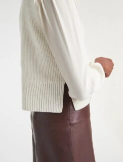 Janie Sleeveless Funnel Neck Jumper - Cream -Cheap Closet Curation Store RSHT K51 JANIE CREAM LS 18433