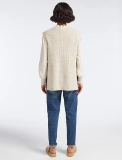 Janice Wool V Neck Sleeveless Jumper - Oatmeal -Cheap Closet Curation Store RSHT K58 JANICE OATMEAL LS 26208