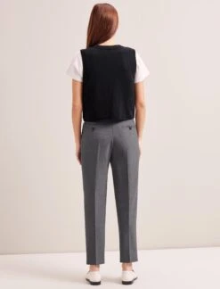 Wesley Cashmere Blend V Neck Waistcoat - Black -Cheap Closet Curation Store RSHT K82 WESLEY BLACK LS 0274