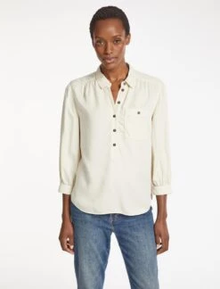 Kelsey Shirt - Cream -Cheap Closet Curation Store RSHT S63 KELSEY CREAM LS 1316