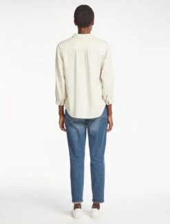 Kelsey Shirt - Cream -Cheap Closet Curation Store RSHT S63 KELSEY CREAM LS 1342