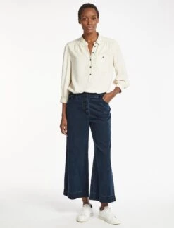 Leo Cropped Trouser - Indigo -Cheap Closet Curation Store RSHT TR56 LEO INDIGO LS 047