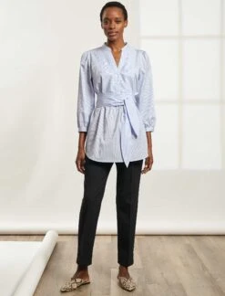 Cheap Closet Curation Store -Cheap Closet Curation Store S39 STEVIE LIGHTBLUE WHITESTRIPE LS 117