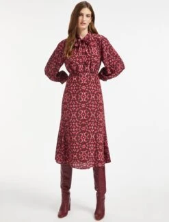 Daria Silk Midi Dress - Rose Shibori Print 10 Daria Silk Midi Dress - Rose Shibori Print -Cheap Closet Curation Store SP22 D159 DARIA ROSESHIBORIPRINT LS 0427