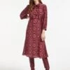 Daria Silk Midi Dress - Rose Shibori Print 2 Daria Silk Midi Dress - Rose Shibori Print -Cheap Closet Curation Store SP22 D159 DARIA ROSESHIBORIPRINT LS 0428