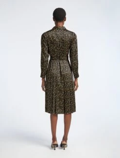 Georgie Midi Shirt Dress - Trailing Floral Print Black Yellow -Cheap Closet Curation Store SP22 D405 GEORGIE TRAILINGFLORALPRINTBLACK YELLOW LS 3103 1