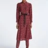 Tierney Silk Midi Shirt Dress - Rose Shibori Print -Cheap Closet Curation Store SP22 D408 TIERNEY ROSESHIBORIPRINT LS 4536