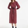 Loella Silk Midi Shirt Dress - Rose Shibori Print -Cheap Closet Curation Store SP22 D410 LOELLA ROSESHIBORIPRINT LS 0174