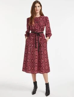 Loella Silk Midi Shirt Dress - Rose Shibori Print -Cheap Closet Curation Store SP22 D410 LOELLA ROSESHIBORIPRINT LS 0177
