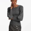 Eva Wool Boat Neck Jumper - Grey Melange -Cheap Closet Curation Store SP22 K29 EVA GREYMELANGE LS 25881 1
