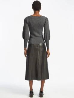 Eva Wool Boat Neck Jumper - Grey Melange -Cheap Closet Curation Store SP22 K29 EVA GREYMELANGE LS 25913 1