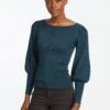 Eva Wool Boat Neck Jumper - Petrol -Cheap Closet Curation Store SP22 K29 EVA PETROLBLUE LS 24952 4baf4100 db98 43da a566 e3fa68ad968f