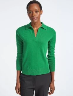 Gillian Cashmere Jumper - Emerald Green