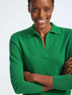 Gillian Cashmere Jumper - Emerald Green -Cheap Closet Curation Store SP22 K42 GILLIAN EMERALDGREEN LS 4216