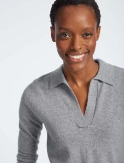 Gillian Cashmere Jumper - Light Grey 8 Gillian Cashmere Jumper - Light Grey -Cheap Closet Curation Store SP22 K42 GILLIAN PALEGREYMELANGE LS 4385