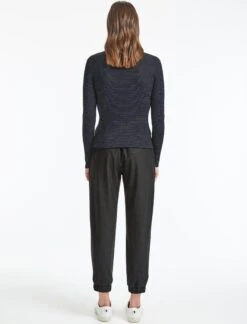 Mila Wool Jumper - Black Blue Grey Stripe -Cheap Closet Curation Store SP22 K45 MILA BLACK NAVY CHARCOAL LS 8032 6de41d8d b3e2 4b0c bbf1 8821824429b1