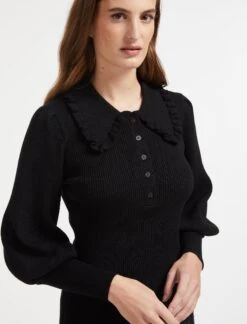 Tallulah Wool Jumper - Black -Cheap Closet Curation Store SP22 K65 TALLULAH BLACK LS 1044 0d8f419a 8d87 4ad9 b11d f5fc3f55caf4
