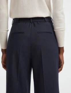 Turner Classic Wool Crop Wide Leg Trouser - Navy -Cheap Closet Curation Store SP22 TR42 TURNER NAVY LS 29061