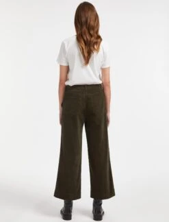 Talitha Pin Corduroy Trouser - Khaki -Cheap Closet Curation Store SP22 TR48 TALITHA KHAKI LS 0847