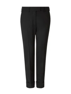 Clement New Wool Easy Waist Turn Up Trouser - Black -Cheap Closet Curation Store SP22 TR52 CLEMENT BLACK COcopy