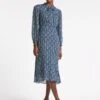 Abigail Midi Dress - Blue Folk Floral Print -Cheap Closet Curation Store SP23 D489 ABIGAIL BLUEFOLKFLORALPRINT LS 3811