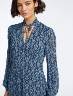 Luella Maxi Dress - Blue Folk Floral Print -Cheap Closet Curation Store SP23 D491 LUELLA BLUEFOLKFLORALPRINT LS 25089