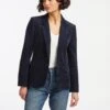 Leo Corduroy Blazer - Navy -Cheap Closet Curation Store SP23 JK43 LEO NAVY LS 16045