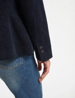 Leo Corduroy Blazer - Navy -Cheap Closet Curation Store SP23 JK43 LEO NAVY LS 16062