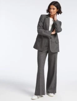 Jordan Wool Oversized Blazer - Charcoal Navy Black Check 12 Jordan Wool Oversized Blazer - Charcoal Navy Black Check -Cheap Closet Curation Store SP23 JK44 JORDAN CHARCOAL NAVY BLACK CHECK LS 25567