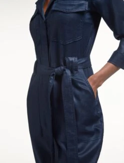 Ulla Jumpsuit - Navy -Cheap Closet Curation Store SP23 JU13 ULLA NAVY LS 102