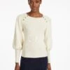 Eva Wool Round Neck Jumper - Cream 2 Eva Wool Round Neck Jumper - Cream -Cheap Closet Curation Store SP23 K115 EVA CREAM LS 28980
