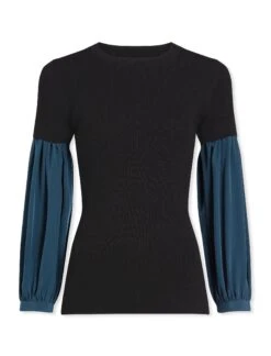Coco Wool Jumper - Black Petrol -Cheap Closet Curation Store SP23 K116 COCO BLACK PETROL CO