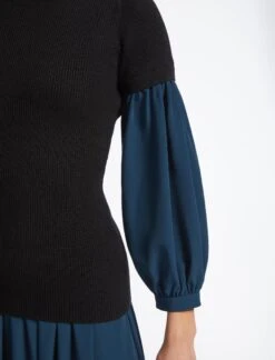 Coco Wool Jumper - Black Petrol -Cheap Closet Curation Store SP23 K116 COCO BLACK PETROL LS 5152