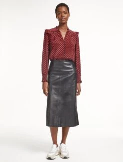 Cheap Closet Curation Store -Cheap Closet Curation Store SP23 S46 STELLA LIPSTICKWHITEPOLKADOT LS 0490