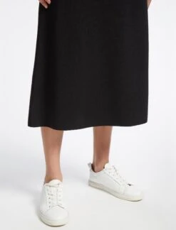 Sasha Wool Skirt - Black -Cheap Closet Curation Store SP23 SK137 SASHA BLACK LS 5457