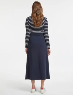 Sasha Wool Skirt - Navy -Cheap Closet Curation Store SP23 SK137 SASHA NAVY LS 5603