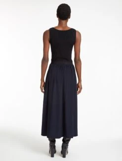 Serena Midi Skirt - Navy -Cheap Closet Curation Store SP23 SK158 SIERRA NAVY LS 28438